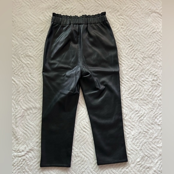 Joe's Jeans The Faux Leather Paperbag Pants - Picture 3 of 6